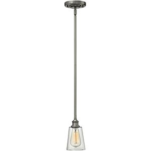 Hinkley Gatsby 1 Light Pendant in Polished Antique Nickel