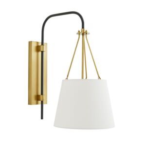 Franklin 1-Light Wall Sconce in Antique Brass