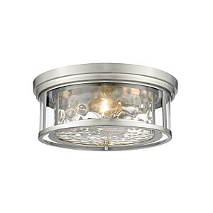 Z-Lite Clarion 3-Light Flush Mount Ceiling Light In Brushed Nickel