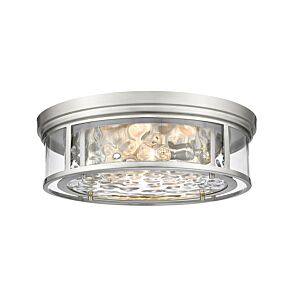 Z-Lite Clarion 4-Light Flush Mount Ceiling Light In Brushed Nickel