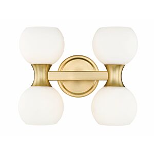 Artemis 4-Light Bathroom Vanity Light in Modern Gold