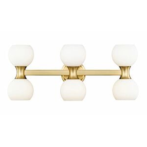 Artemis 6-Light Bathroom Vanity Light in Modern Gold