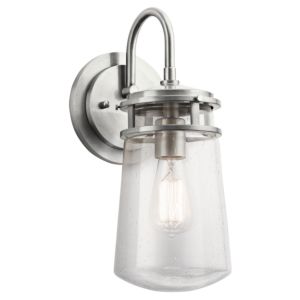 Kichler Lyndon 15 Inch Outdoor Wall Lantern in Brushed Aluminum