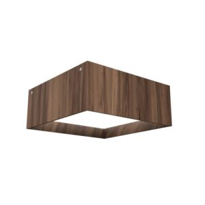 Squares LED Ceiling Mount in American Walnut