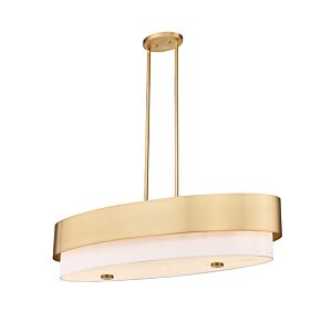 Counterpoint 5-Light Linear Pendant in Modern Gold