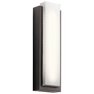 Dahlia 2-Light LED Outdoor Wall Mount in Architectural Bronze