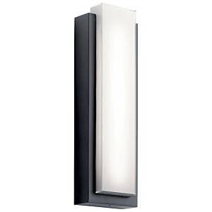 Dahlia 2-Light LED Outdoor Wall Mount in Black