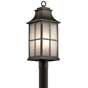 Kichler Pallerton Way Outdoor Post Lantern in Olde Bronze