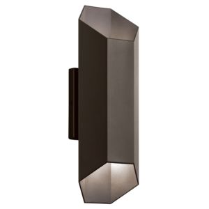 Kichler Estella LED Small Outdoor Wall in Textured Architectural Bronze