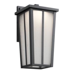 Kichler Amber Valley LED Small Outdoor Wall in Textured Black