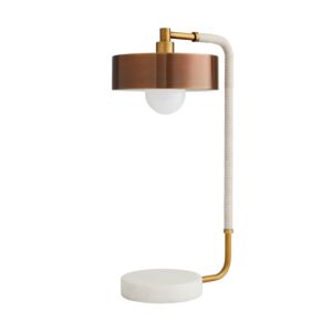 Aaron 1-Light Lamp in Heritage Brass
