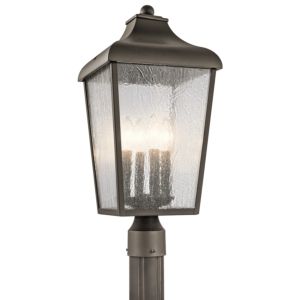 Kichler Forestdale 4 Light Outdoor Post Lantern in Olde Bronze