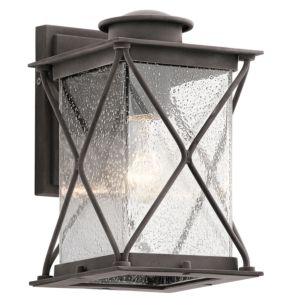 Kichler Argyle Small Outdoor Wall Lantern in Weathered Zinc