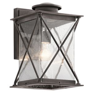 Kichler Argyle 1 Light Large Outdoor Wall Lantern in Weathered Zinc