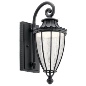 Kichler Wakefield 17.75 Inch Outdoor Wall Sconce in Textured Black