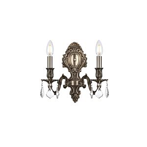 Monarch 2-Light Wall Sconce in Pewter