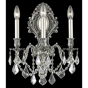 Monarch 3-Light Wall Sconce in Pewter