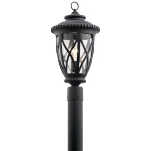 Kichler Admirals Cove 20.75 Inch Outdoor Post Lantern in Textured Black