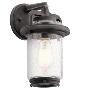 Kichler Andover Outdoor Wall Light in Weathered Zinc
