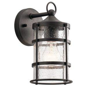 Kichler Mill Lane Outdoor Wall 1 Light in Anvil Iron