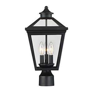 Savoy House Ellijay 3 Light Outdoor Post Lantern in Black