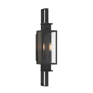 Ascott 2-Light Outdoor Wall Lantern in Matte Black