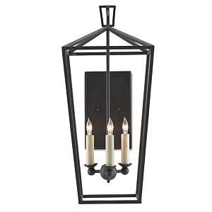 Denison 3-Light Wall Sconce in Molé Black