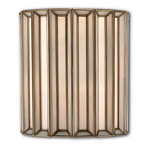 Daze 1-Light Wall Sconce in Antique Brass with White