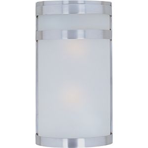 Maxim Lighting Arc 2 Light 12 Inch Outdoor Wall in Stainless Steel
