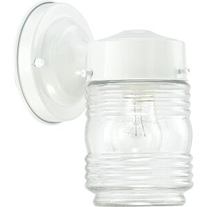 Jelly Jars 1-Light Wall Mount in White