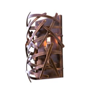Kalco Ambassador 2 Light 15 Inch Wall Sconce in Copper Patina