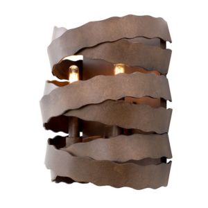 Kalco Fulton 2 Light 12 Inch Wall Sconce in Brownstone