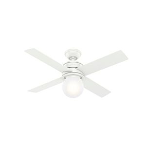Hunter Hepburn 44 Inch Indoor Ceiling Fan in Matte White