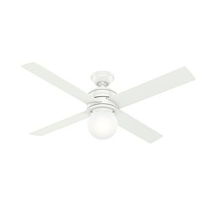 Hunter Hepburn 52 Inch Indoor Ceiling Fan in Matte White