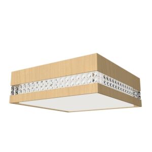 Crystals LED Ceiling Mount in Maple