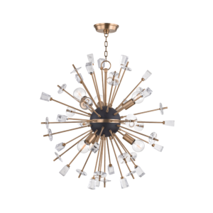  Liberty Chandelier in Aged Brass