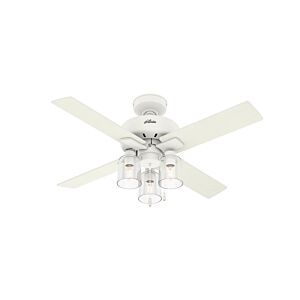 Pelston 3-Light 44" Ceiling Fan in Matte White