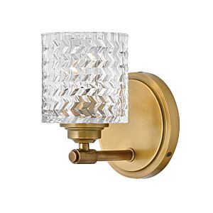 Hinkley Elle 1-Light Bathroom Vanity Light In Heritage Brass