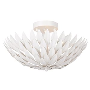 Crystorama Broche 4 Light 16 Inch Ceiling Light in Matte White
