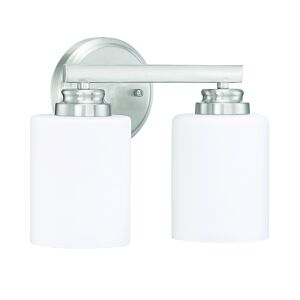 Craftmade Bolden 2-Light Bathroom Vanity Light in Brushed Polished Nickel