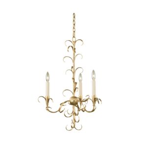 Ainsley 3-Light Chandelier in Oxidized Gold Leaf