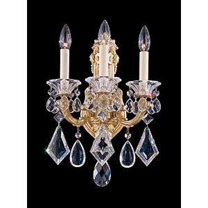 La Scala 3-Light Wall Sconce in Etruscan Gold