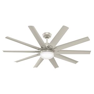 Overton 2-Light 60" Ceiling Fan in Matte Nickel