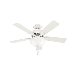 Swanson 2-Light 44" Ceiling Fan in Fresh White