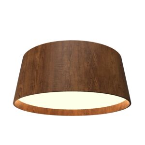 Conical LED Ceiling Mount in Imbuia