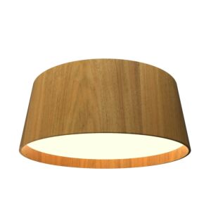 Conical LED Ceiling Mount in Louro Freijo