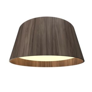 Conical LED Ceiling Mount in American Walnut