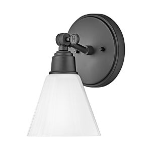 Hinkley Arti 1-Light Bathroom Vanity Light In Black