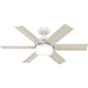 Pacer 2-Light 44" Ceiling Fan in Fresh White