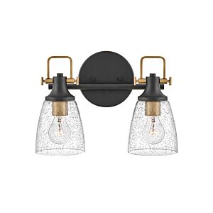 Hinkley Easton 2-Light Bathroom Vanity Light In Black